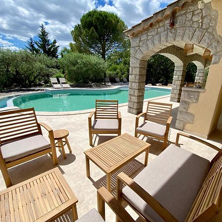 Maison Pour 12P, Piscine A Debordement Chauffee D'Avril A Octobre Inclus Ruoms Luaran gambar