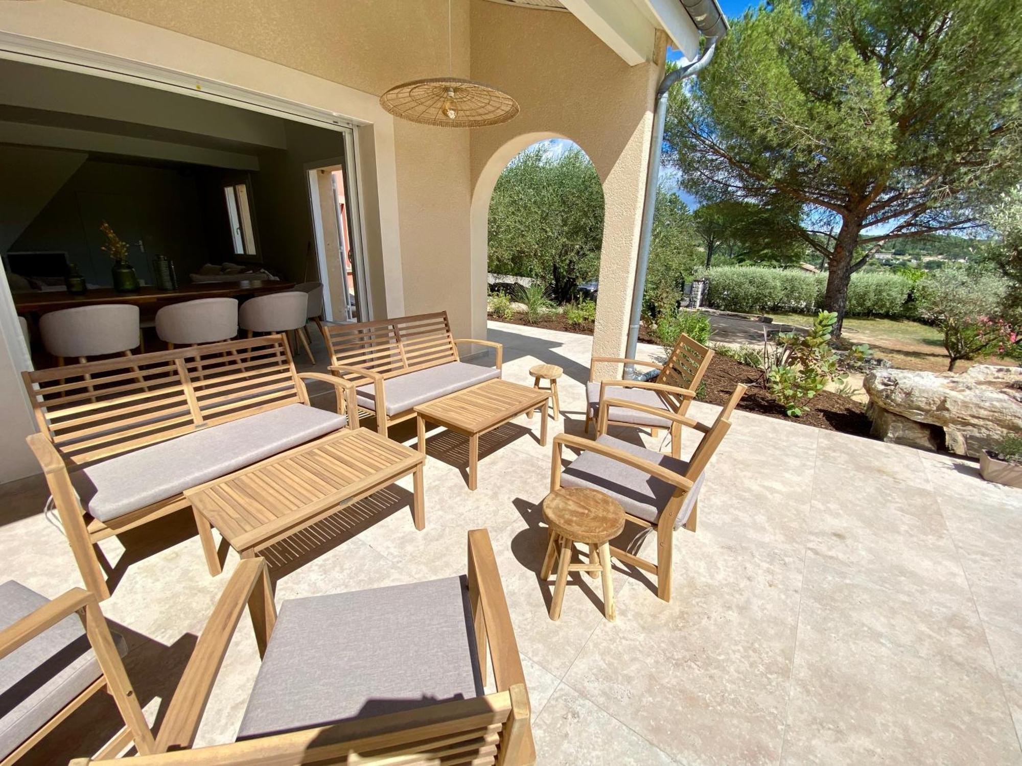 Maison Pour 12P, Piscine A Debordement Chauffee D'Avril A Octobre Inclus Ruoms Luaran gambar