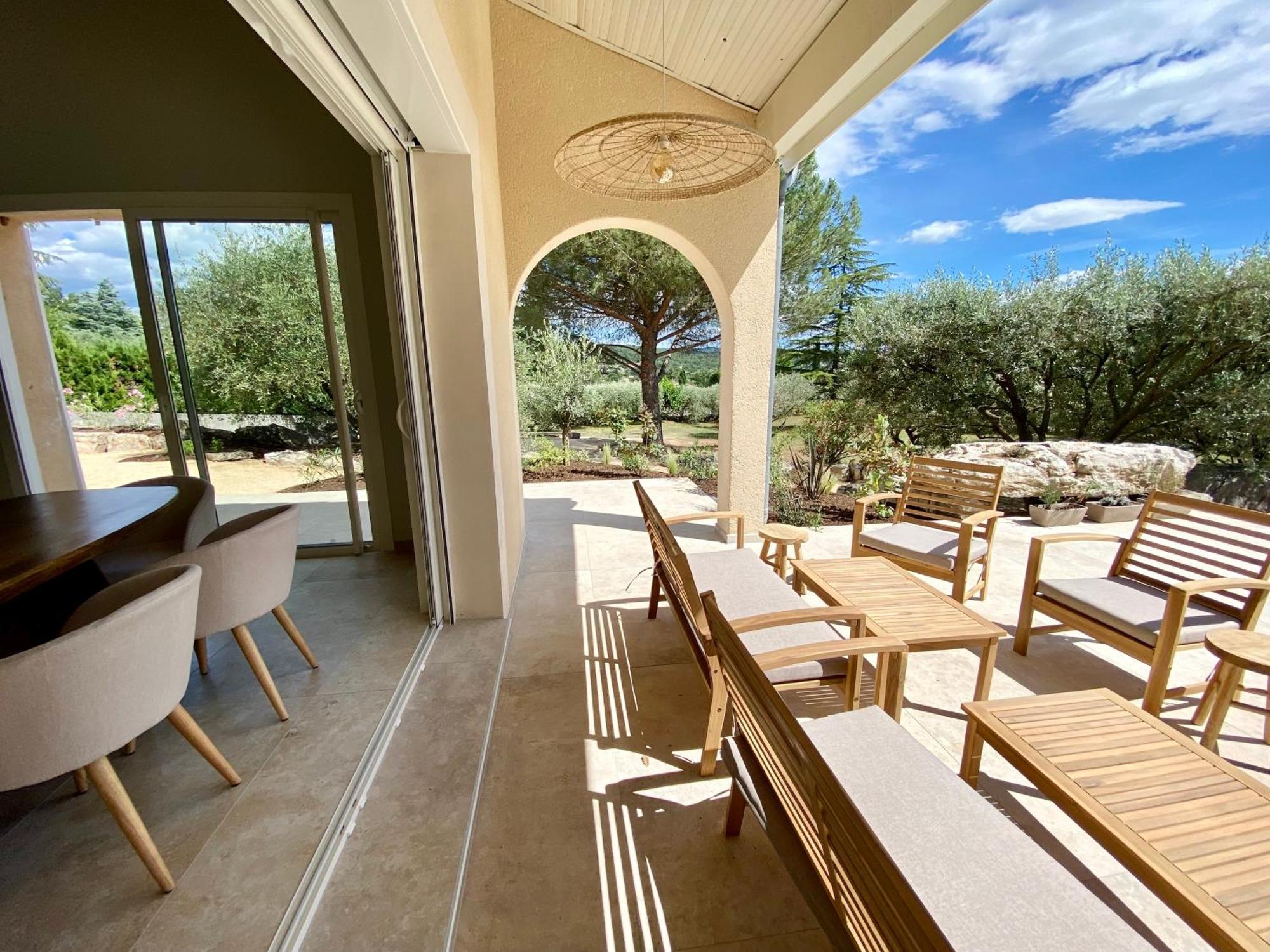 Maison Pour 12P, Piscine A Debordement Chauffee D'Avril A Octobre Inclus Ruoms Luaran gambar